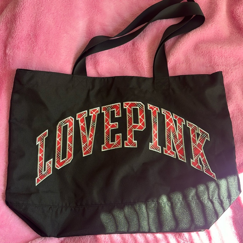 PINK holiday tote